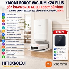 Xiaomi Robot Vacuum X20 Plus Beyaz + Xiaomi Akıllı Baskül Hediye