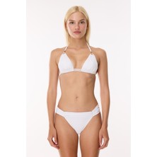 Ayyıldız 4521 Beyaz Üçgen Bikini Takımı