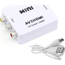 Nevamel Ally Av To HDMI Mini Switch Rca Composit Audio Video HDMI Görüntü Çevirici Full Hd ve 720P DÖNÜŞTÜRÜ-(5775)