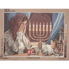 Seg de Paris Seg Baskılı Goblen 929 546 Shabbat Shalom 45X60CM Tablo Pano