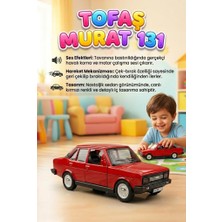 Farbu Oyuncak Nostaljik Tofaş Murat 131 Oyuncak Araba Işıklı, Çek-Bırak Mekanizmalı Oyuncak Araba