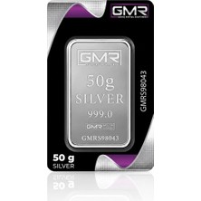 Genç Metal Rafineri Agakulche 50 Gram 999.0 Ayar Gmr Külçe Gümüş