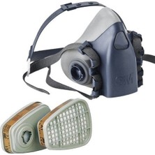 3m 7502 Yarım Yüz Maskesi ve 3m 6055 A1 Maske Filtres