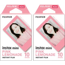 Fujifilm Instax Mini Pink Lemonade 10X2 Film Seti 20 Adet Uyumlu Tüm Instax Mini Makinelerle