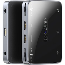Nevamel Ally MH-319 Type-C 2 In 1 Canlı Yayın Için Dönüştürücü Live CONVERTER-(5775)