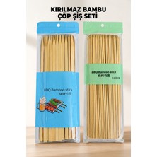 Destpak Kırılmaz Çöp Şiş Seti - Kebap Şişi ve Çöp Şiş Seti - Kilitli Poşet - 75 ve 40 Adet - Ekstra Sağlam