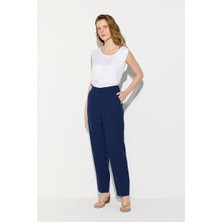 Gusto Arka Beli Lastikli Sigaret Pantolon - Lacivert