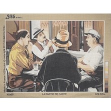 Seg de Paris Seg Baskılı Goblen 929 528 La Partie De Carte 45X60CM Tablo Pano
