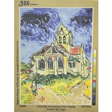 Seg de Paris Seg Baskılı Goblen 929 502 L'eglise - Van Gogh 45X60CM Tablo Pano