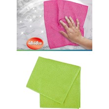 Flora 1 Adet Supersoft Mikrofiber Temizlik Bezi 40X40 Cm, 3 Boyutlu Doku Iz Bırakmayan Ultra Yumuşak Bez F280