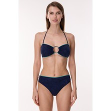 Ayyıldız 6500 Lacivert Straplez Bikini Takımı
