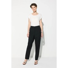 Gusto Arka Beli Lastikli Sigaret Pantolon - Siyah
