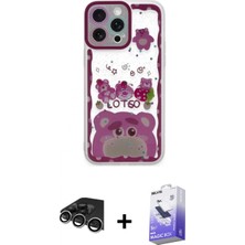 Pileli Store Pilelistore™ iPhone 14 Pro Max Kılıf Çekirdek Asil - Siyah Bilvis 5in1 5d Magic Hayalet Cam Ekran Koruyucu + Raze Metal Kamera Lens - Gs