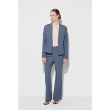 Gusto Üç Düğmeli Blazer Ceket - Lacivert