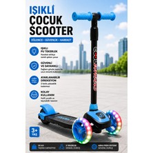 Plodna House Twist LED Işıklı 3 Tekerlekli Yükseklik Ayarlı Scooter