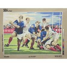 Seg de Paris Seg Baskılı Goblen 929 403 Le Rugby 45X60CM Tablo Pano