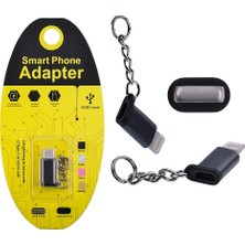Nevamel Ligtining Dönüştürücü Micro USB Adaptor Converter Çevirici Başlık ANAHTARLIK-(5775)