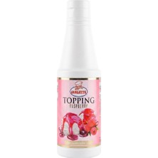 Ovalette Topping Frambuaz Sosu 1 kg – Tatlı, Waffle, Pancake ve Içecekler Için Yoğun Meyve Aromalı Topping