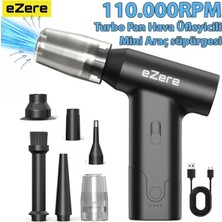Nevamel® Ezere J02 Çift Fonksiyonlu Mini Araç Süpürgesi & Turbo Fan Hava ÜFLEYICI-(5775)