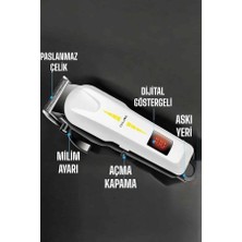 Nevamel® Tıraş Makinesi Uzun Ömürlü Batarya Keskin Bıçaklar ve Profesyonel