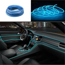 Autowise Araç Içi Neon Aydınlatma LED Göğüs Torpido Ledi Neon Ip LED Buz Mavi 2 Metre