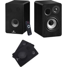 Cekar Store RM-400BK Aktif Stüdyo Referans Monitörü 4 Inç Çift Bluetooth USB 140 Watt