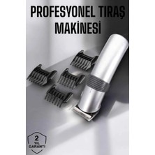 Nevamel 4 Taraklı Taşınabilir Profesyonel Saç ve Sakal Kesme Tıraş Makinesi