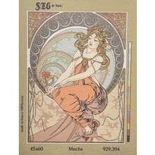 Seg de Paris Seg Baskılı Goblen 929 394 Mucha 45X60CM Tablo Pano