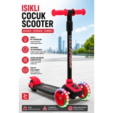 Plodna House Twist LED Işıklı 3 Tekerlekli Yükseklik Ayarlı Pembe Scooter