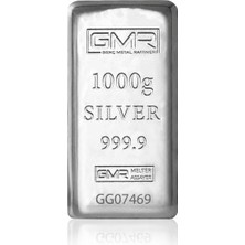 Genç Metal Rafineri Agakulche 1000 Gram 999.9 Ayar Gmr Külçe Gümüş