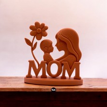 Mays 3D Studio Mom Yazılı Anne ve Çocuk Dekoratif Biblo