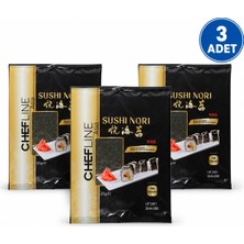 Chefline Sushi Nori Gold Yosun 50 Yaprak 125 gr  3 Adet  Sushi Yosunu Nori Yaprağı