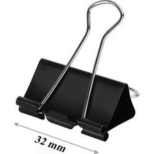 Düzey Mas Çelik Kıskaç 32 mm Siyah