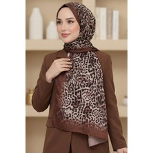 Hadiora Kadın Kahve Leopar Elegance Şal