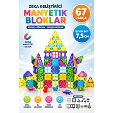 Yıldırım Oyuncak Eğitici Manyetik Yapı Blokları 67 Parça 7,5 cm – Steam Zeka Geliştirici, Güçlü Mıknatıslı, Çocuk Gelişim Oyuncak Seti