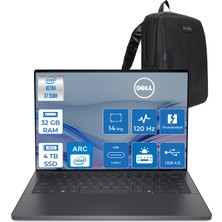 Dell Xps 14 Core Ultra X7 358H 32GB 4tb SSD Intel Arc B390 Gpu 14" Fhd IPS 120hz Wi-Fi7 Windows 11 Pro Kurumsal Bilgisayar DAUX7321WP12 + Zettaçanta