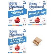 Nartest Yayınevi Nartest 6. Sınıf Soru Haznesi Türkçe Sosyal ve Din Kültürü Soru Bankası 3lü Set + Telefon Standı