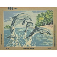 Seg de Paris Seg Baskılı Goblen 929 321 Les Jeux Marins 45X60CM Tablo Pano