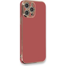 Durukar®  iPhone 12 Pro Max Kılıf Volet Silikon - Kırmızı
