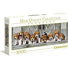 Cekar Store Clementoni - 1000 Parça Hq Collection Panorama Yetişkin Puzzle - Beagles