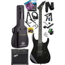 Cekar Store GRADE-25AMP Black Rosewood Yüksek Kalite 25W Amfili Elektro Gitar