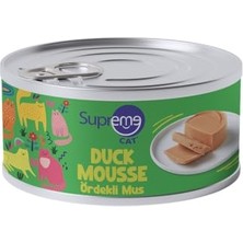 Cekar Store Ördekli Islak Kedi Maması, Yüksek Proteinli Yaş Kedi Maması 85 gr 24'lü