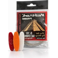 Cekar Store Masterwork Pyramid Profesyonel Saz Telleri, 0.18 Kısa Sap Tam Takım, 7 Tel Seti, Yüksek Kalite Çelik, 3 Adet Tezene Dahil