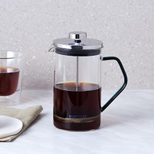 Cekar Store Karaca Coffe Bean Borosilikat Cam French Press Cool Green 600 ml