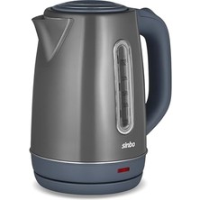 Cekar Store Sinbo SK-8031 Su Isıtıcı Kettle – Paslanmaz Çelik, 1.8 L, Inox, Otomatik Kapanma (Kırmızı)
