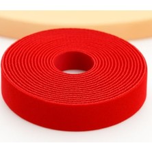 Cekar Store Cırt Cırt Sabitleyici Kablo Düzenleyici 5 Metre x 1cm Kanca ve Döngü Kayışları, Tekrar Kullanılabilir, Çift Taraflı Kanca Rulo Düzenleyici Kayışlar, Bağlama Bandı (Sarı)