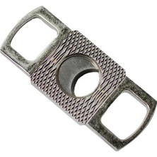 Premium Quality Fırçalı Gunmetal Metal Işlemeli Puro Makası Kesici - TR7141