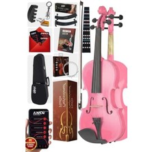 Cekar Store Midex HGA34PİNK-TYS Pembe 3/4 Çocuk Kemanı Full Set (10-13 Yaş Için)