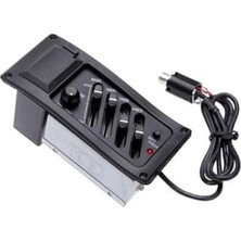 Cekar Store Midex Me-40 Gitar Preamp 4-Band Eq Ekolayzer Piezo Pickup Amplifier Tunerli