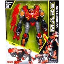 Cekar Store Sun-Hpk-Robot M.a.r.s.dinozora Dönüşen Robot,t-Rex/g.dragon/b.stegosaur